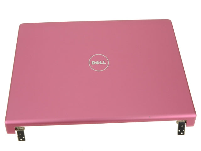 Pink - Dell OEM Studio 1458 / 1457 14" LCD Back Cover Lid Top Plastic with Hinges - D2F5X-FKA