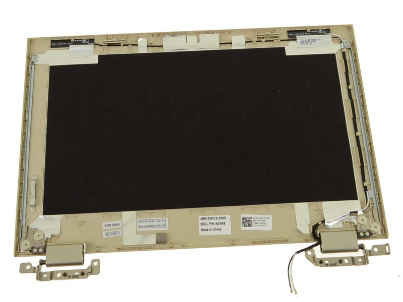 New Gold - Dell OEM Inspiron 11 (3147 / 3148 /3157 / 3158) 11.6" LCD Back Cover Lid Assembly with Hinges - K4YW5-FKA