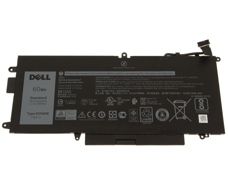 New Dell OEM Original Latitude 7390 2-in-1 4-Cell 60Wh Laptop Battery - K5XWW-FKA