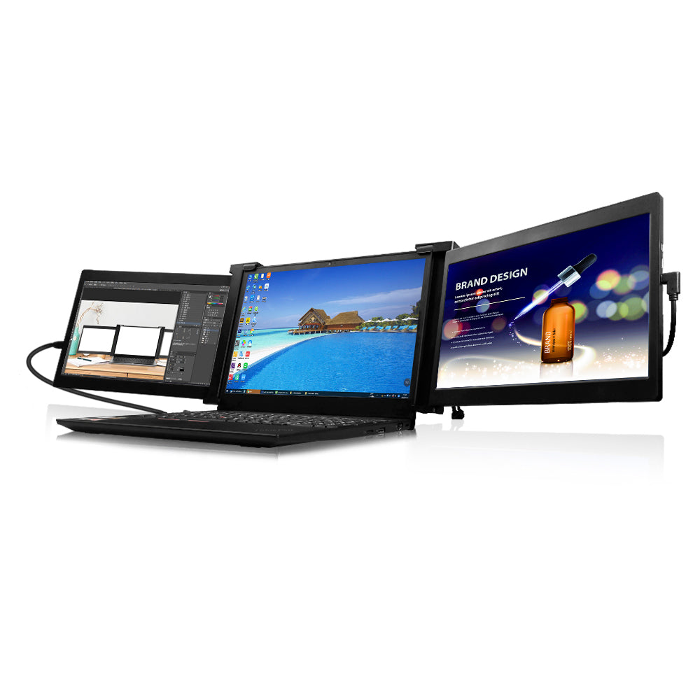 NHT Portable 13.3 IPS FHD Dual Screen Monitor for Laptops Black PD1303D -  Best Buy