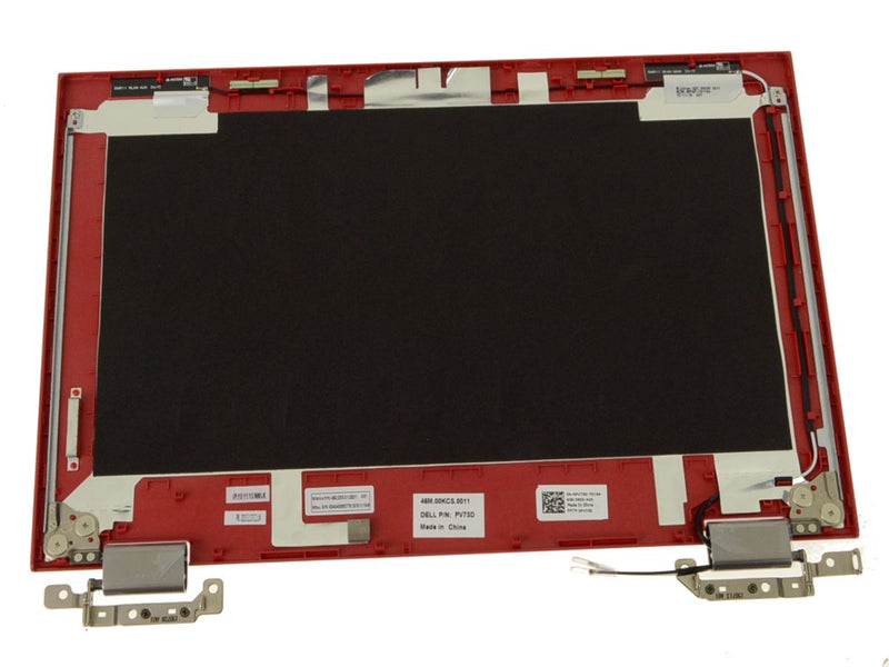 New Red - Dell OEM Inspiron 11 (3147 / 3148) 11.6" LCD Back Cover Lid Assembly with Hinges - PV73D-FKA