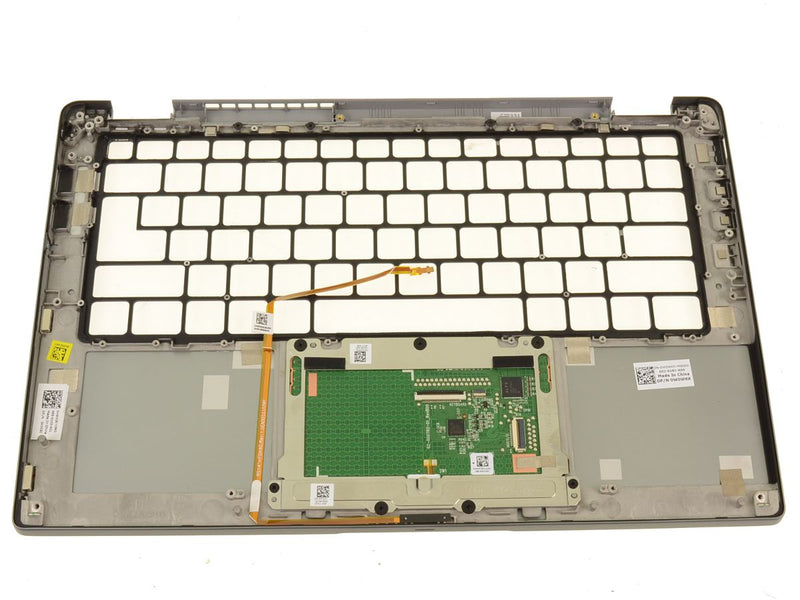 Dell OEM Latitude 7410 Laptop Palmrest Touchpad Assembly - Silver - W0WKK - KXC8C-FKA